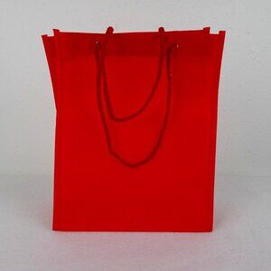 24 Reusable Gift Grocery Tote Bags w Handle Red for Shopping Parties Goodie Bags